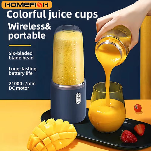 400ml Portable USB Rechargeable Mini Electric Juice Blender – Self-Stirring Cup