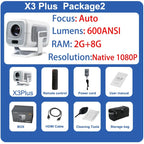 DITONG HY300 Plus Projector – Android 11, 300 ANSI, Dual WiFi, 4K Support