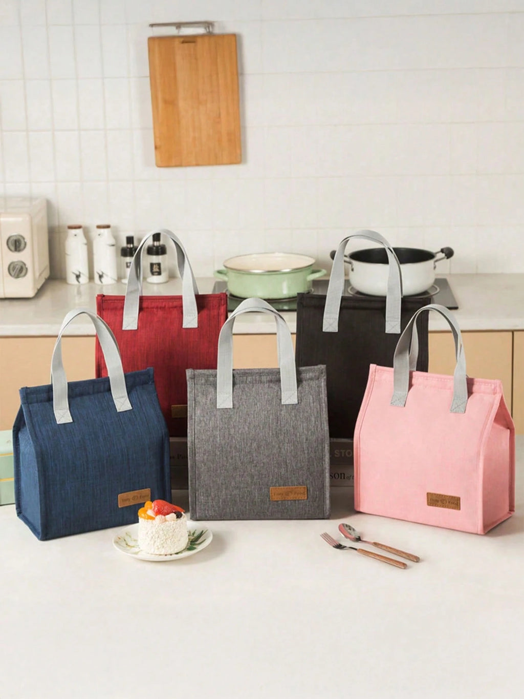 Insulated Lunch Bag – Minimalist Vertical Design, Leakproof & Reusable