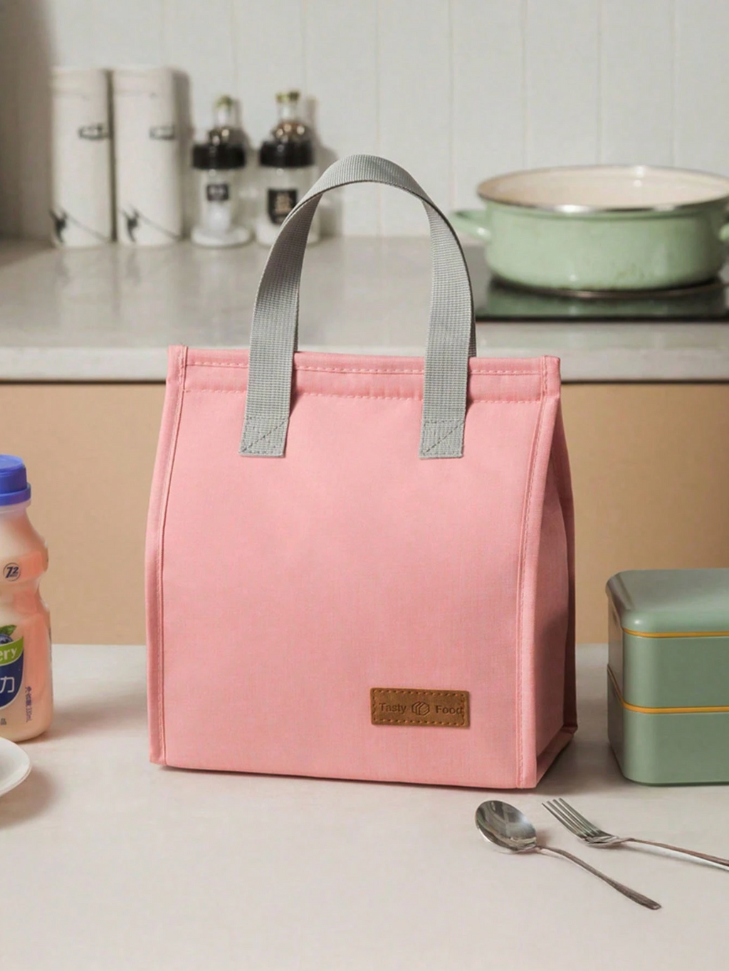 Insulated Lunch Bag – Minimalist Vertical Design, Leakproof & Reusable