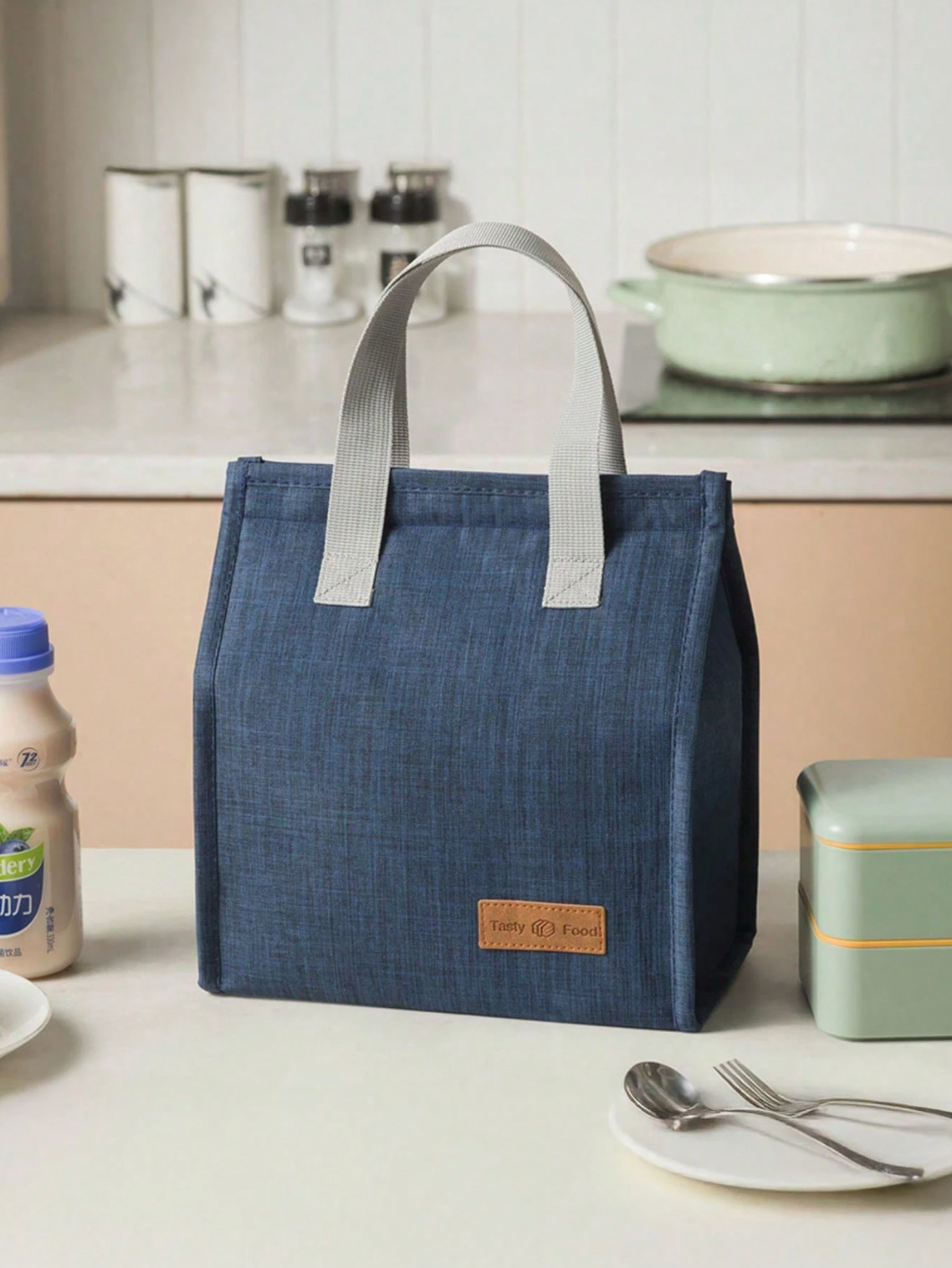 Insulated Lunch Bag – Minimalist Vertical Design, Leakproof & Reusable