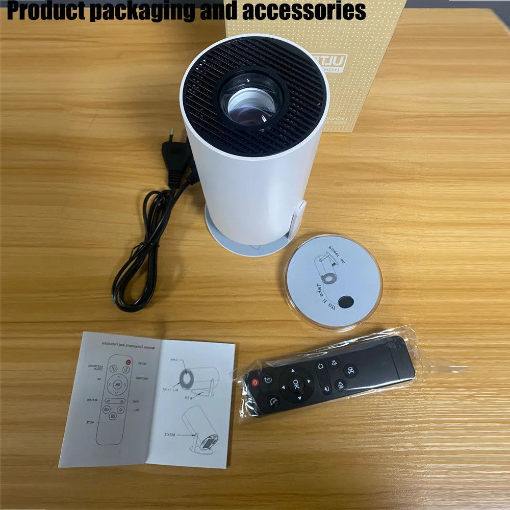 DITONG HY300 Plus Projector – Android 11, 300 ANSI, Dual WiFi, 4K Support