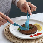 3Pcs/Set Multi 3 in 1 Travel Foldable Cutlery Set Japan Style Plastic Cutter Fork Spoon Multifunction Dinnerware Set Camp