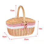 Wicker Picnic Basket – Handwoven with Washable Lining