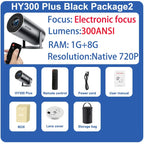 DITONG HY300 Plus Projector – Android 11, 300 ANSI, Dual WiFi, 4K Support