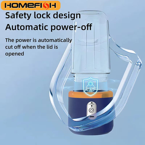 400ml Portable USB Rechargeable Mini Electric Juice Blender – Self-Stirring Cup