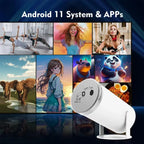 DITONG HY300 Plus Projector – Android 11, 300 ANSI, Dual WiFi, 4K Support