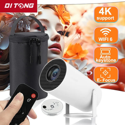 DITONG HY300 Plus Projector – Android 11, 300 ANSI, Dual WiFi, 4K Support