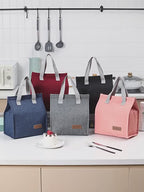 Insulated Lunch Bag – Minimalist Vertical Design, Leakproof & Reusable